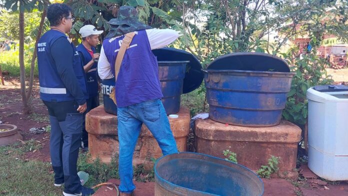 Ministro Eloy Terena em reunião técnica sobre o combate ao mosquito transmissor da chikungunya em Dourados.