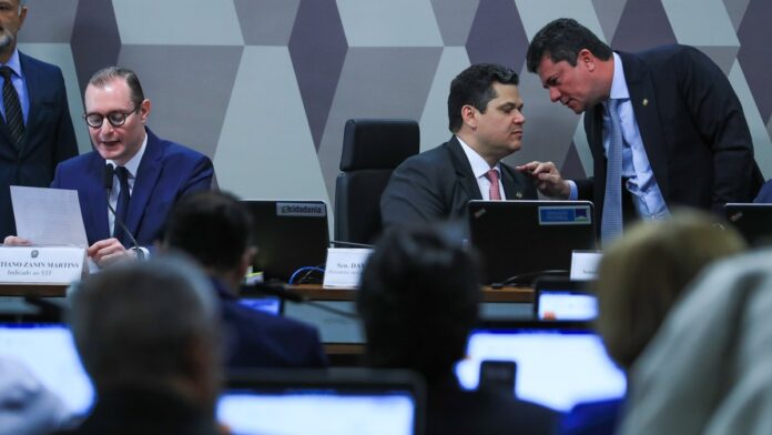 Brasília (DF) 21/06/2023 Advogado, Cristiano Zanin; Durante sabatina para indicação do cargo de ministro do Supremo Tribuna