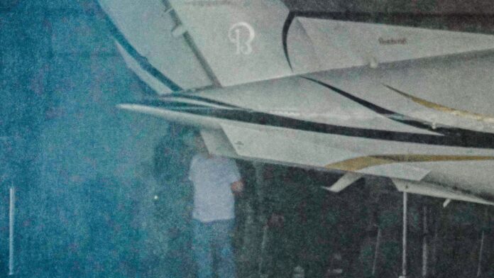 Brasília (DF), 06/04/2026 - Banqueiro Daniel Vorcaro dono do Banco Master chegando ao hangar da polícia federal vindo da peni