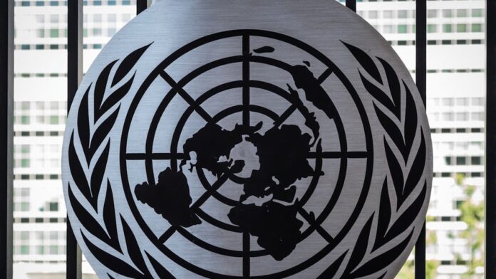 s4-07dafe8320af United Nations logo at the UN headquarter in New York City
