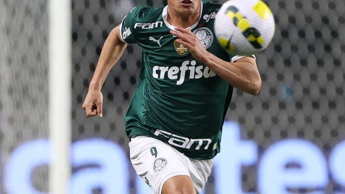 s4-0daa9f52876d O jogador Miguel Merentiel, da SE Palmeiras, em jogo contra a equipe do SC Internacional, durante partida válida pela décima