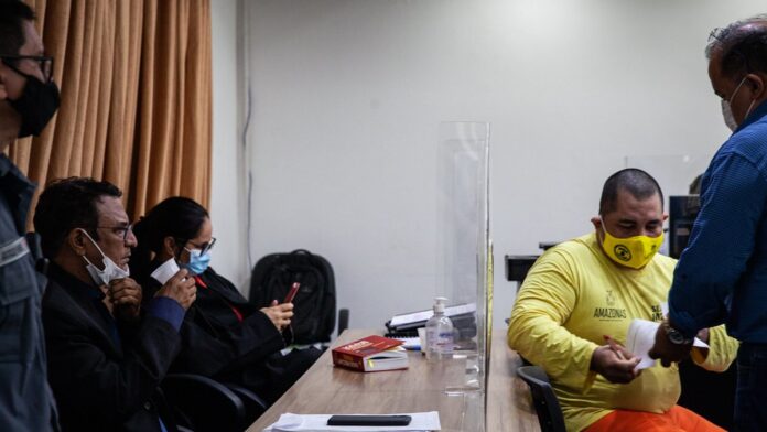 Manaus, 18/04/2022. A 2ª Vara do Tribunal do Júri realizou julgamento no Salão Nobre do Fórum Ministro Henoch Reis. A sessão