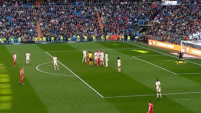 Real Madrid in La Liga play.