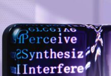 Meta revela o modelo de inteligência artificial Muse Spark para competir com rivais Futuristic abstract artwork showcasing AI concepts with digital text overlays.